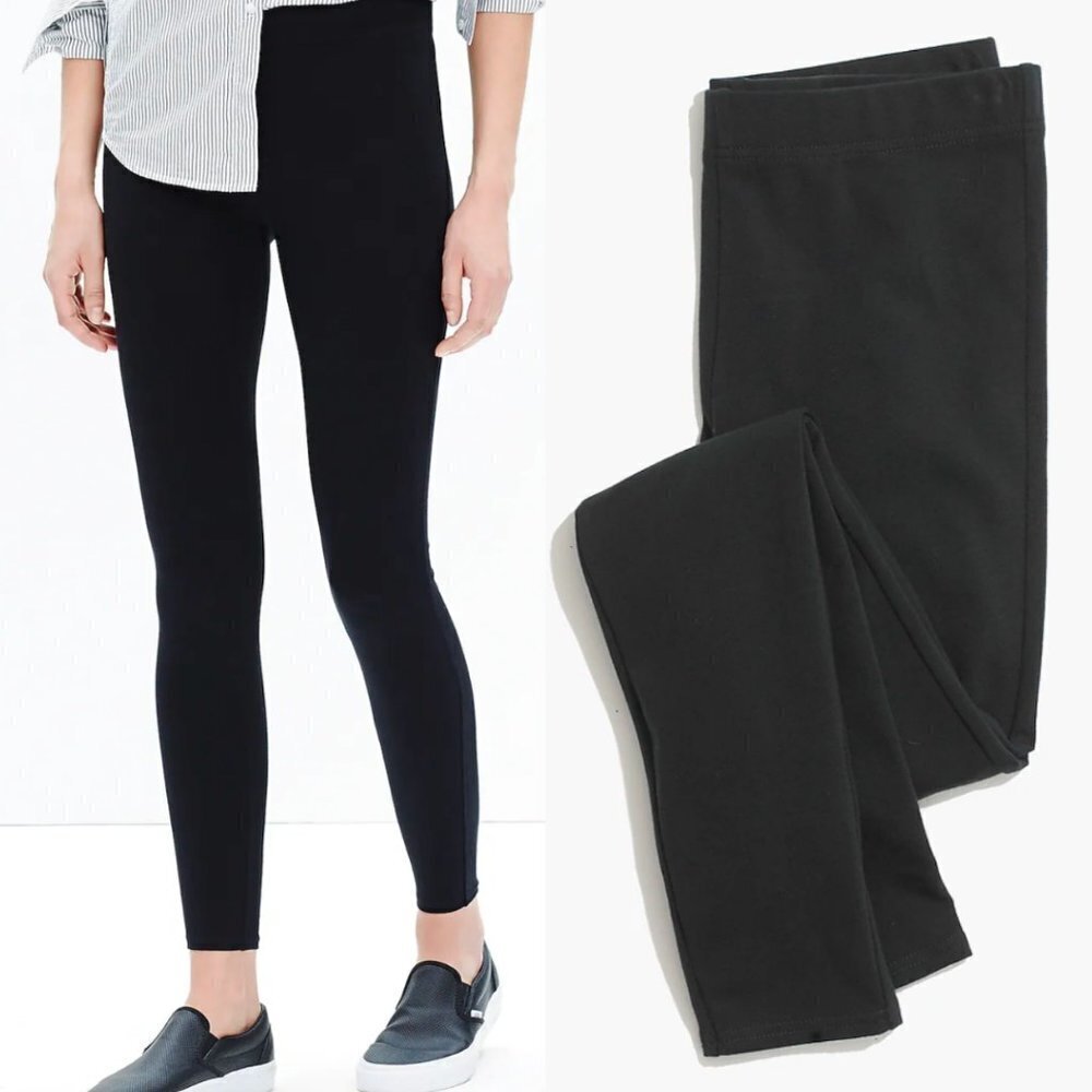 ☀️ MADEWELL Knit Black Leggings XS Best Selling Pants Casual Stretchy Comfy Yoga